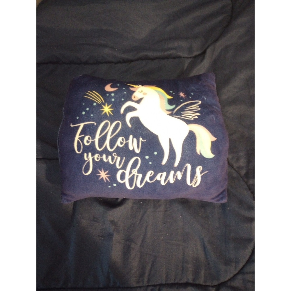 VGUC- 13"x10"‎ Unicorn Kids Pillow